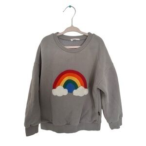 5 for $30 Petite Hailey Rainbow Sweatshirt Gray Girls Size 7 Excellent Condition